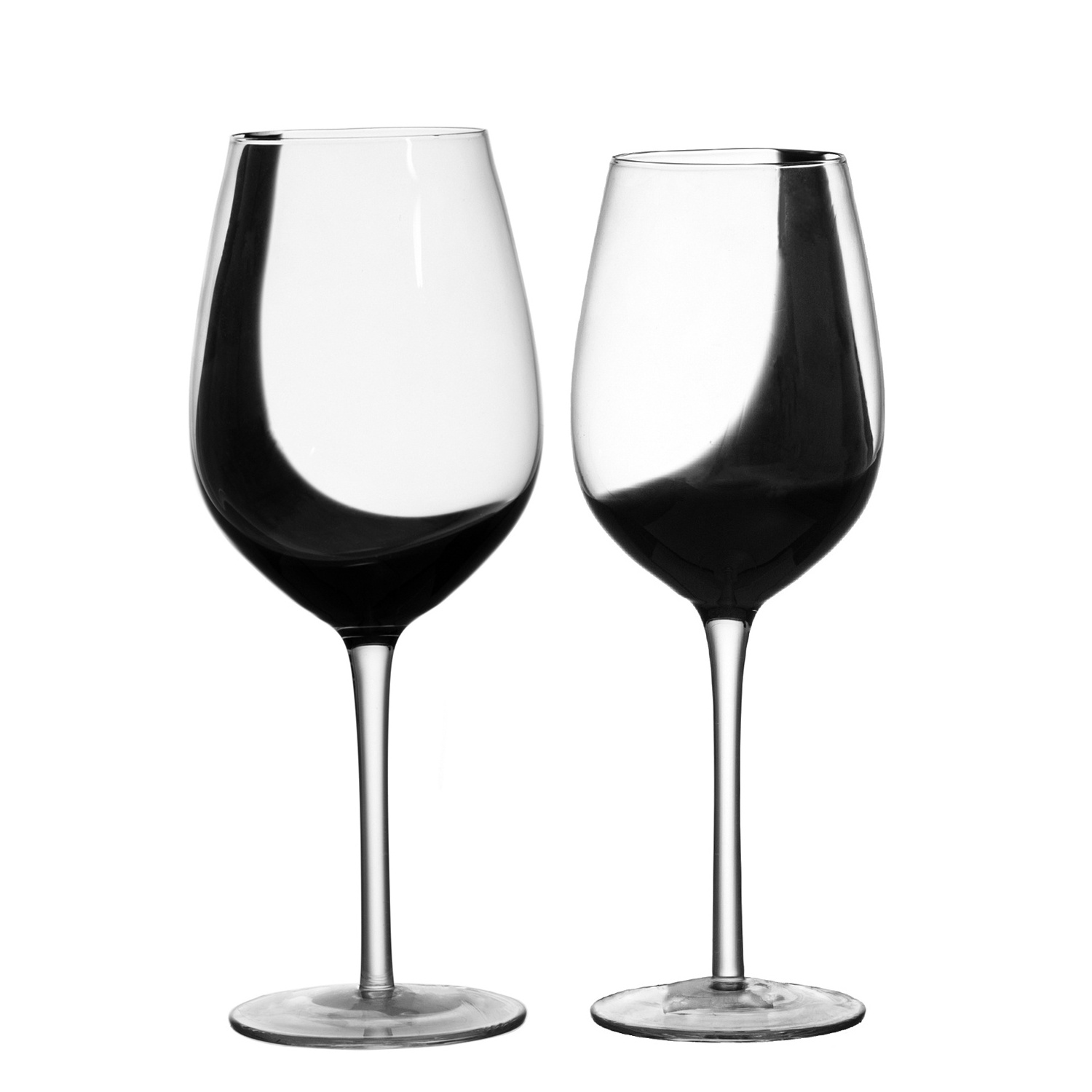 Wholesale custom creative crystal GlassWare white Wine Glass Goblet black Wine Glasses