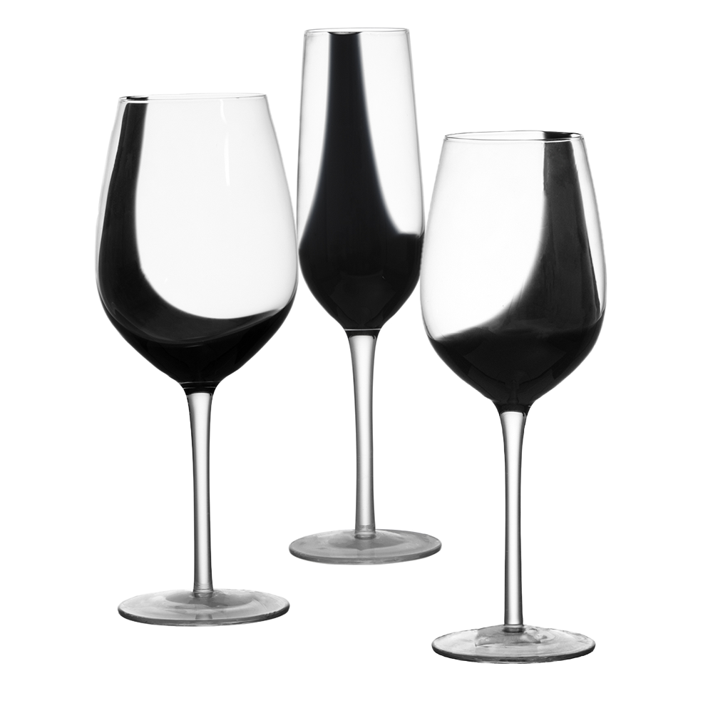 Wholesale custom creative crystal GlassWare white Wine Glass Goblet black Wine Glasses