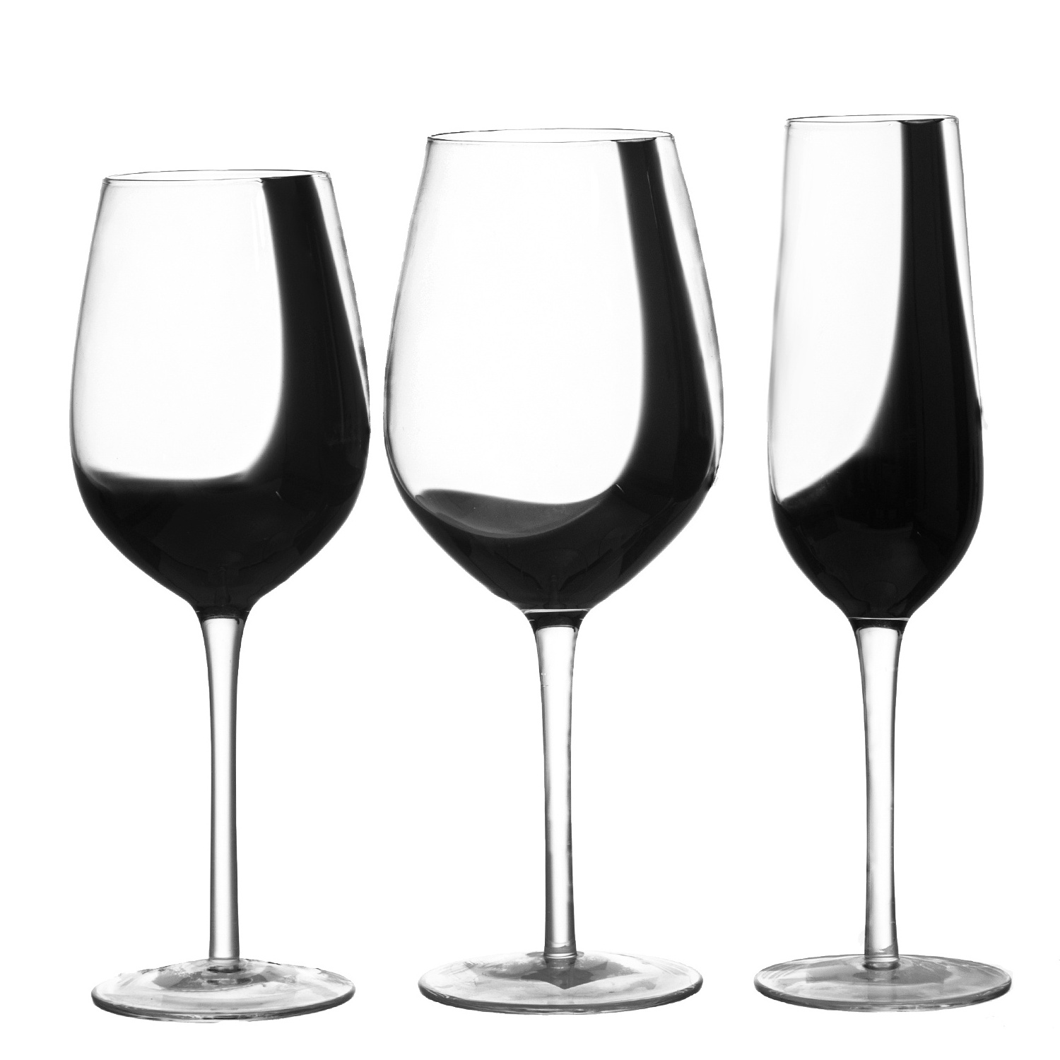 Wholesale custom creative crystal GlassWare white Wine Glass Goblet black Wine Glasses