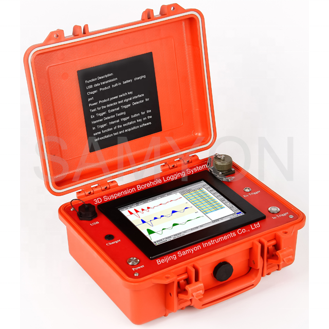 Survey Tester Series of Wave Speed Test Instrument 3D Suspension Borehole Logging System