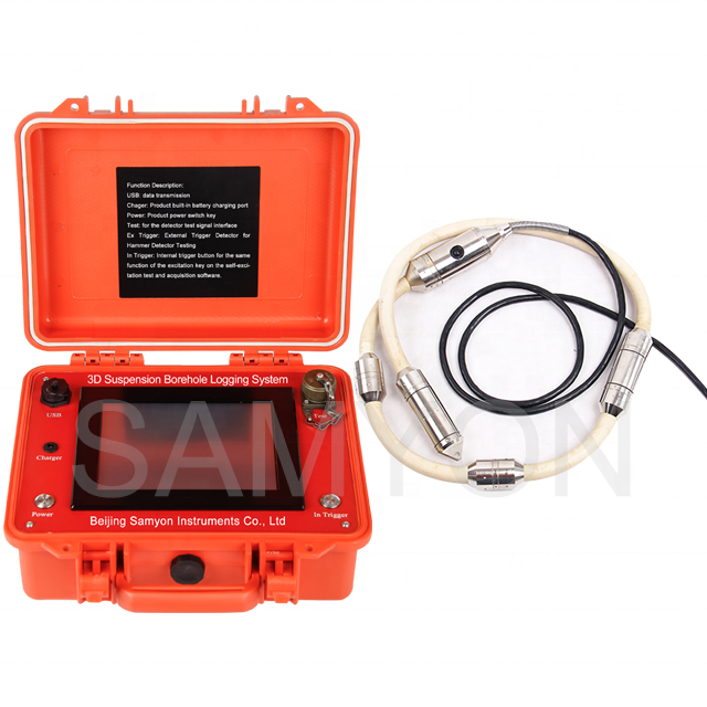 Survey Tester Series of Wave Speed Test Instrument 3D Suspension Borehole Logging System