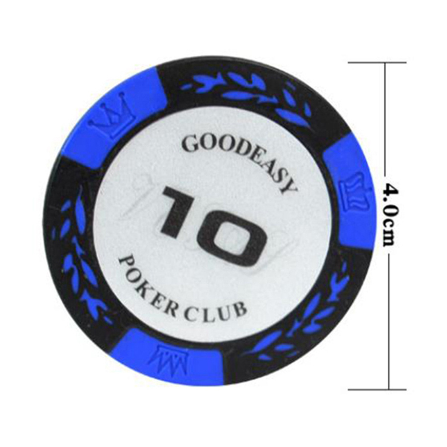 14g Wholesale High Quality  Casino Ceramic Clay ABS Poker Chips Custom Printed Logo Clay Chips Ceramic Chip