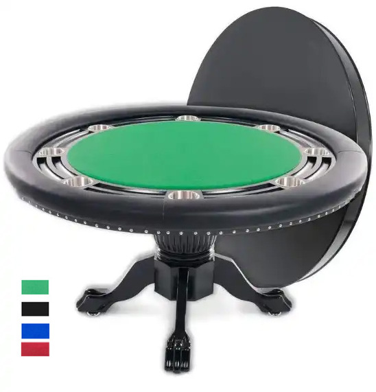 custom high quality round poker table 8 players poker table  52 inch Professional Round Poker Table