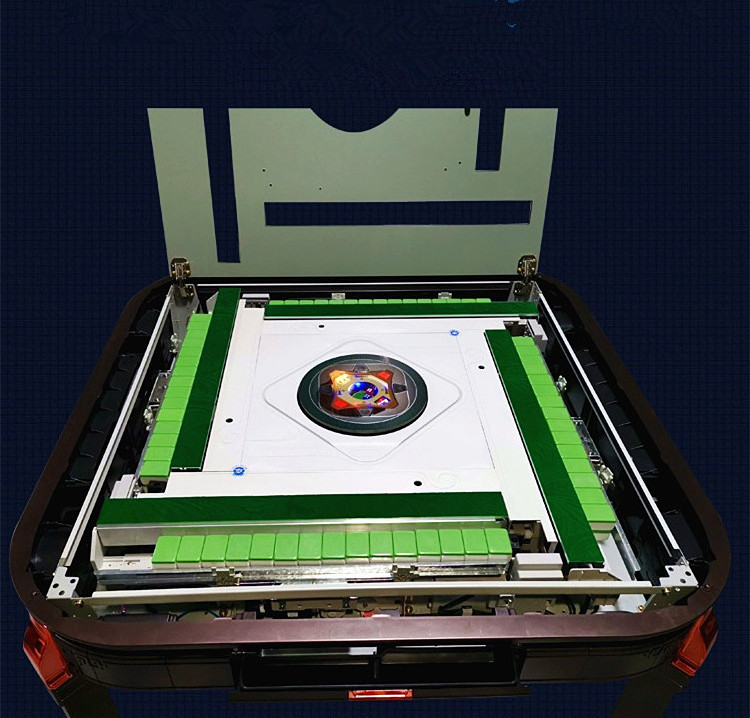 Family Entertainment Automatic Mahjong Table Folding Automatic Mahjong Tables Machine with USB and Table Cover