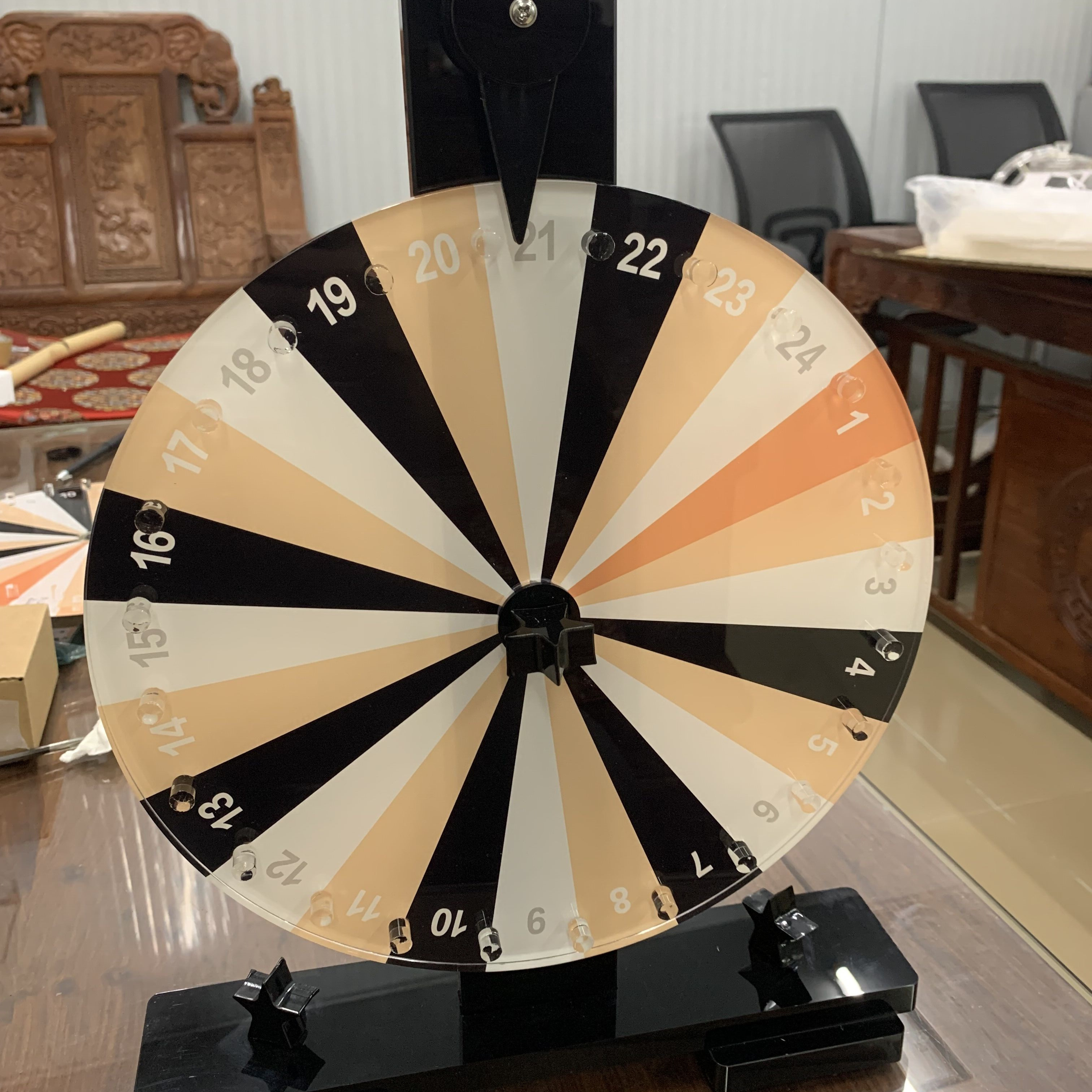 Dry Erase Roulette Spinner Prize Wheel Of Fortune Tabletop Spinning Prize Wheel Draw Lucky Wheel lottery draw