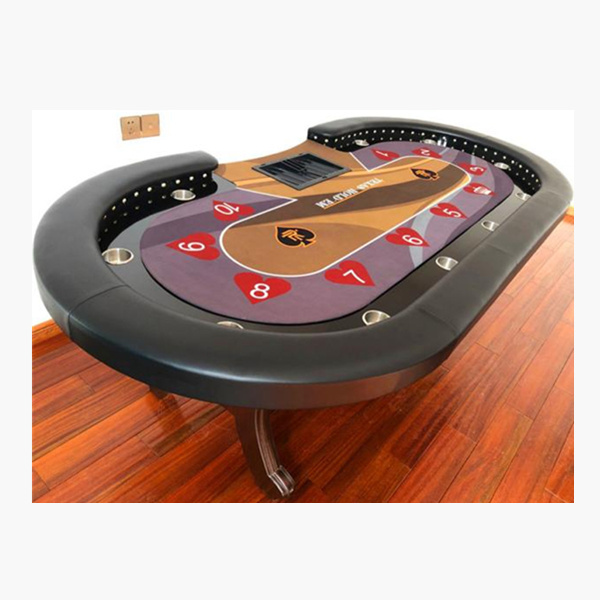 96inch LED Luxury Rubber Texas Poker Mat Disc Foot Texas Holder Poker Table