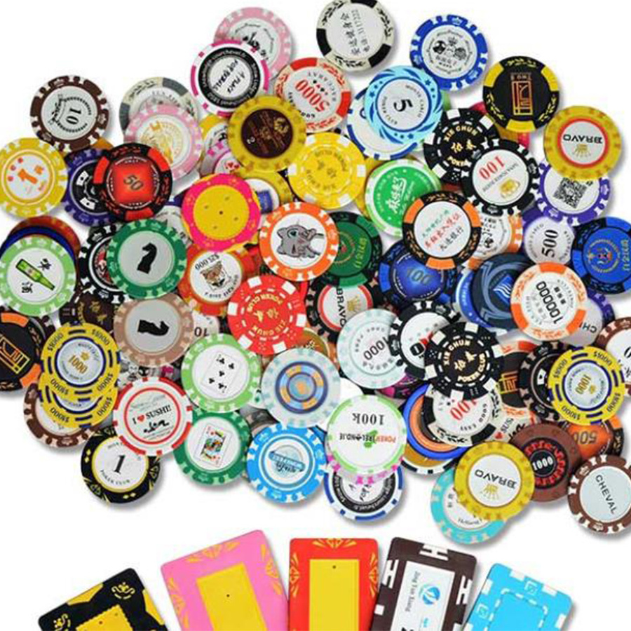 Poker chip for Texas Hold'em,Blackjack,Gambling Casino Chips Weight 14 Gram Clay Composite