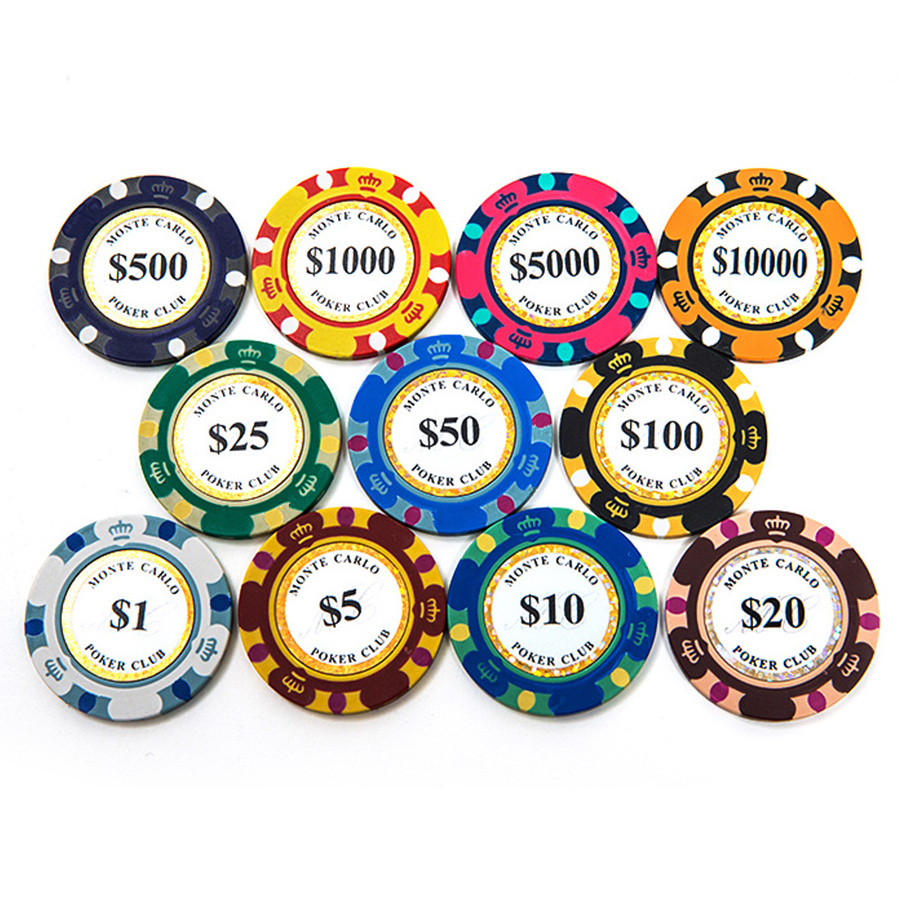 Cheap Casino Poker Chips Custom Ceramic Clay Poker Chips factory supply