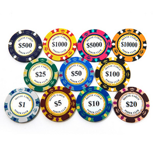 Cheap Casino Poker Chips Custom Ceramic Clay Poker Chips factory supply