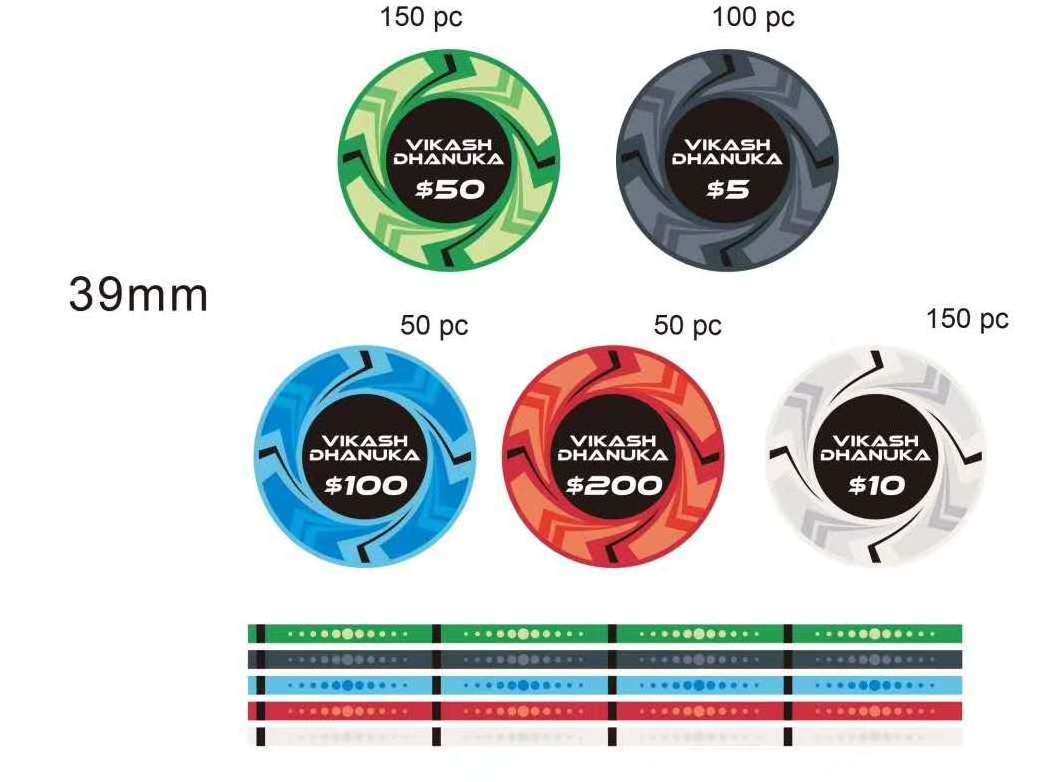 Poker Chip Set for Casino,Brybelly Monte Carlo Premium Poker Chips with Aluminum Case, 14 Gram Chips for Texas Hold'em Blackjack