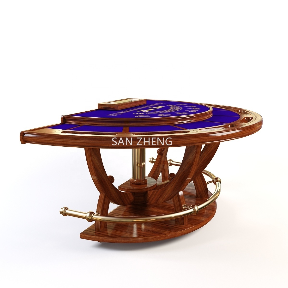 Luxury Texas Hold 'em Poker Table Blackjack solid wood Table Casino Gaming Club cloth and size  Can be customized