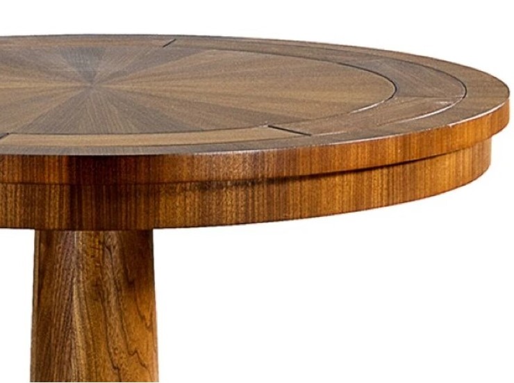 Multi-function Furniture Solid Wooden Table Customizing Round Poker Table with Wood Grain Design