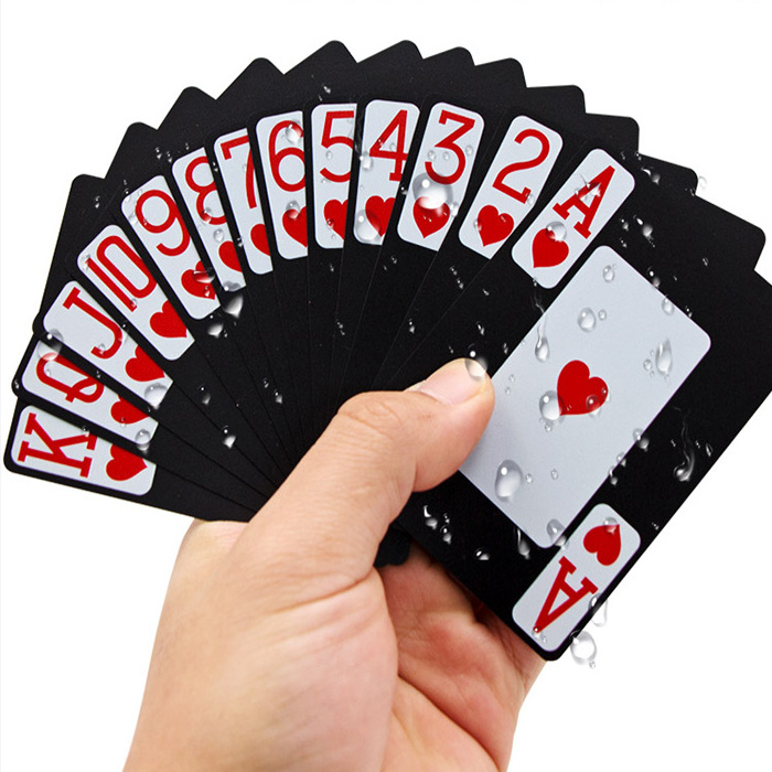 Bullets Playing Cards,Waterproof Plastic Great Feel Big Letter Customized Professional Playing Cards for Texas Hold'em Poker