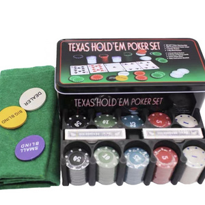 Wholesale Custom Poker Chips Blackjack Gambling Texas Poker Chip Products with Case