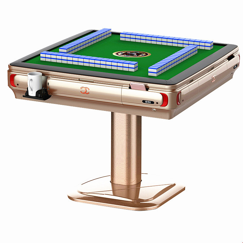 Family Entertainment Automatic Mahjong Table Folding Automatic Mahjong Tables Machine with USB and Table Cover