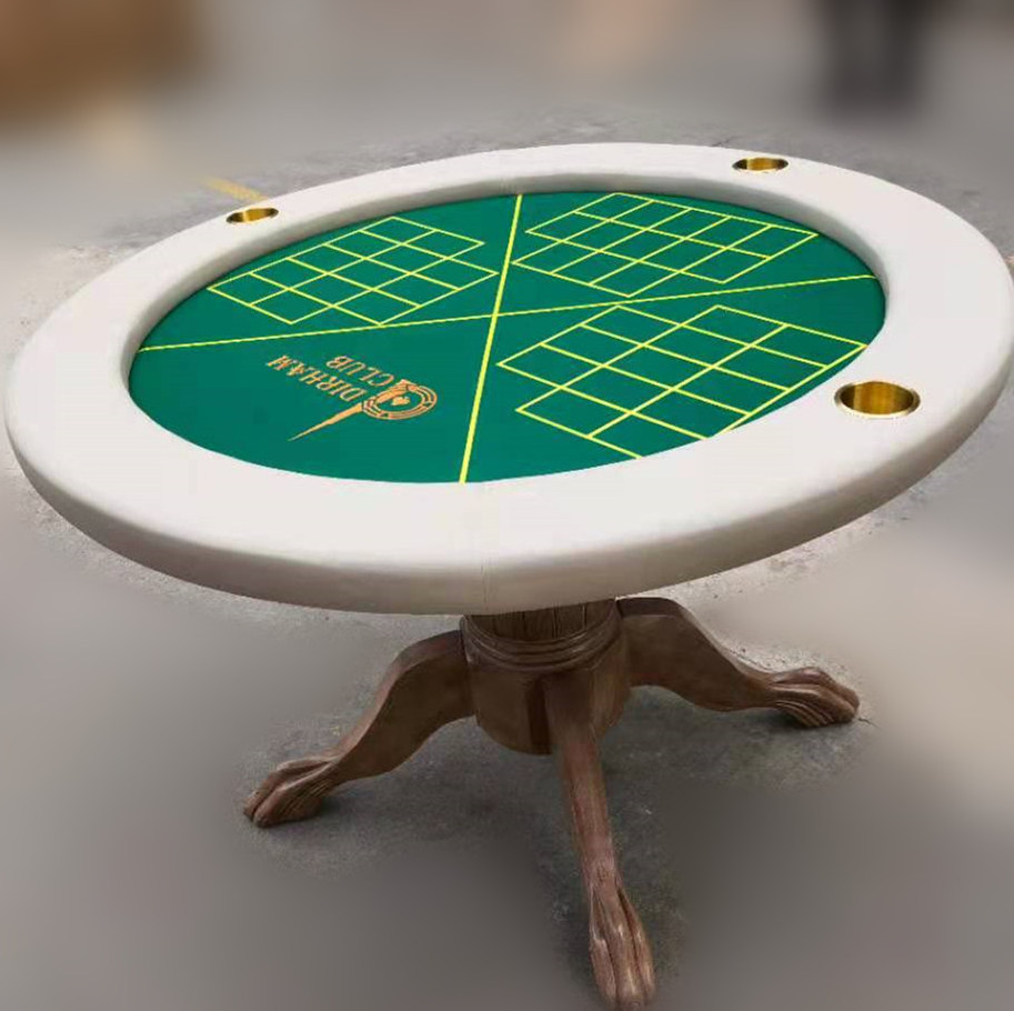 History Customising 52 inch Round Poker Table with Wooden Lion Claw or Stainless Steel