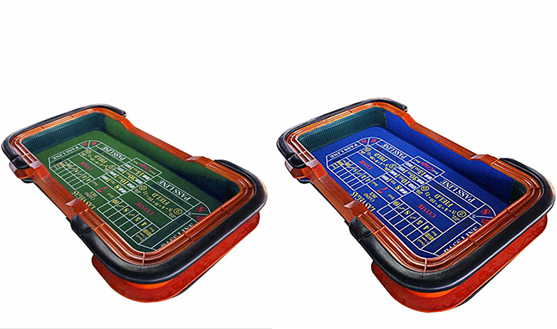 Exquisite Design Craps Table 96 INCH Casino Professional Craps Poker Table with Dice Rubber on Both Ends