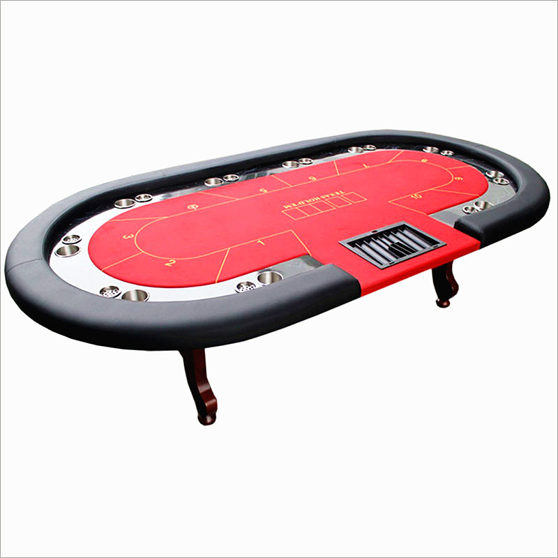 Customized Deluxe Gambling Table Good Quality Good Touch Feeling Poker Table for Board Game