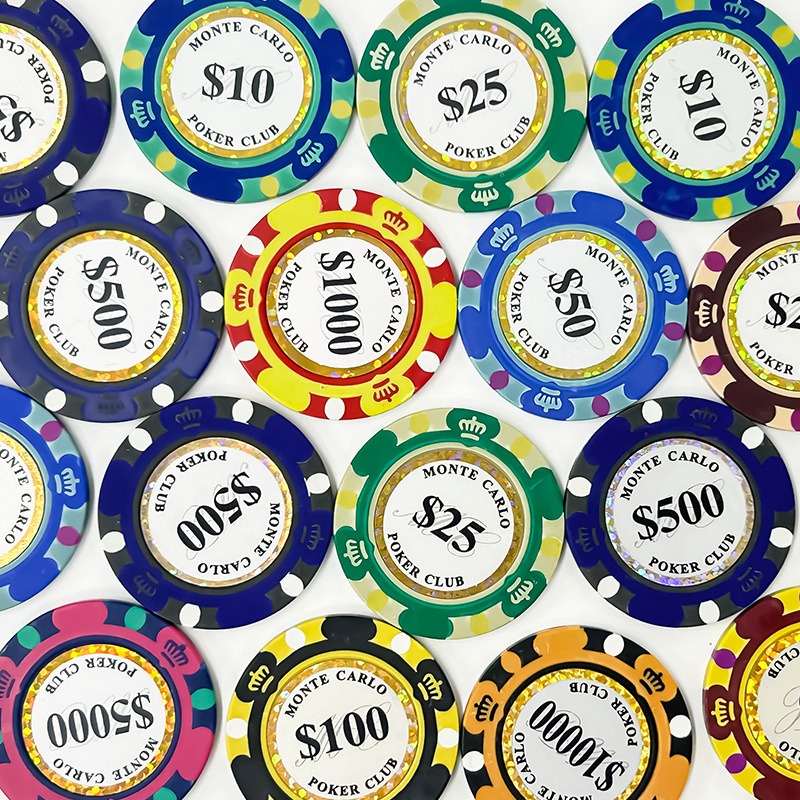 Cheap Casino Poker Chips Custom Ceramic Clay Poker Chips factory supply