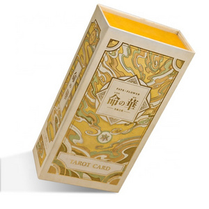 Factory Printing Custom Design Black Core Paper Lamination Gold Edges Oracle Deck Tarot Cards With Guidebook