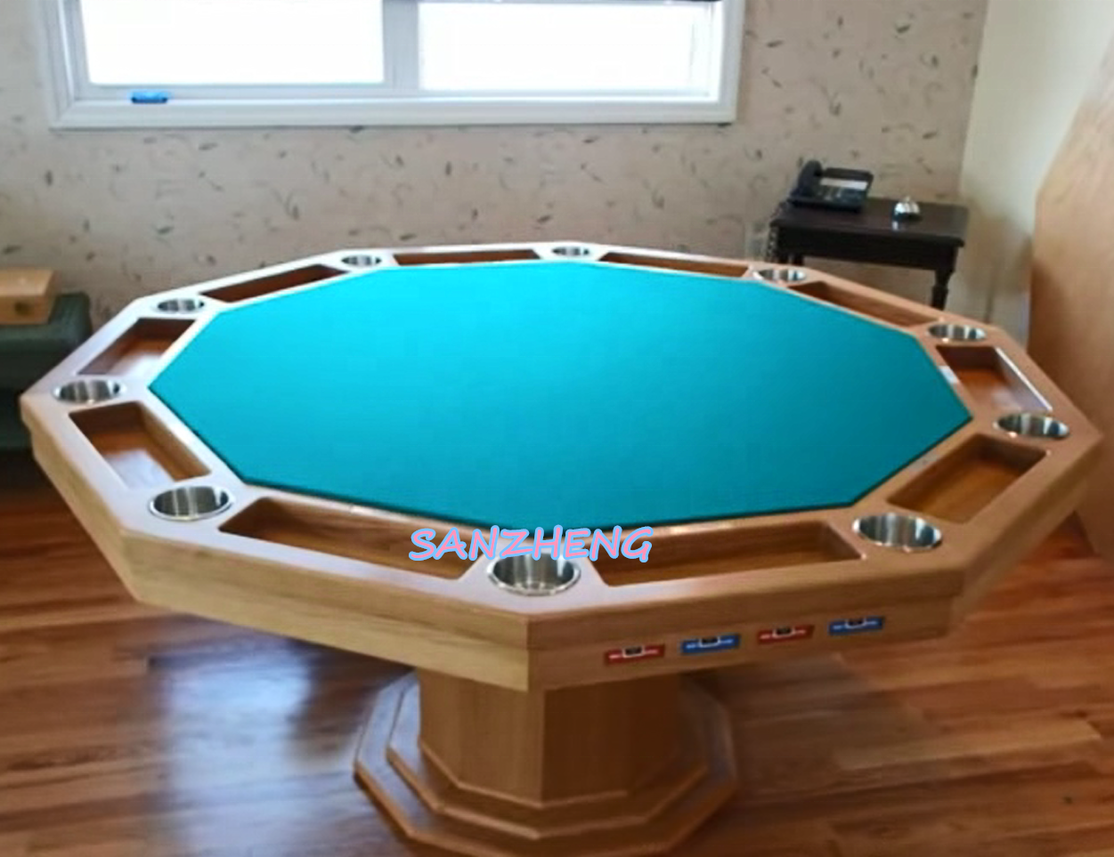 Customizing Deluxe Poker Table with Available Rising and Falling Table Topper for Multi Board Game