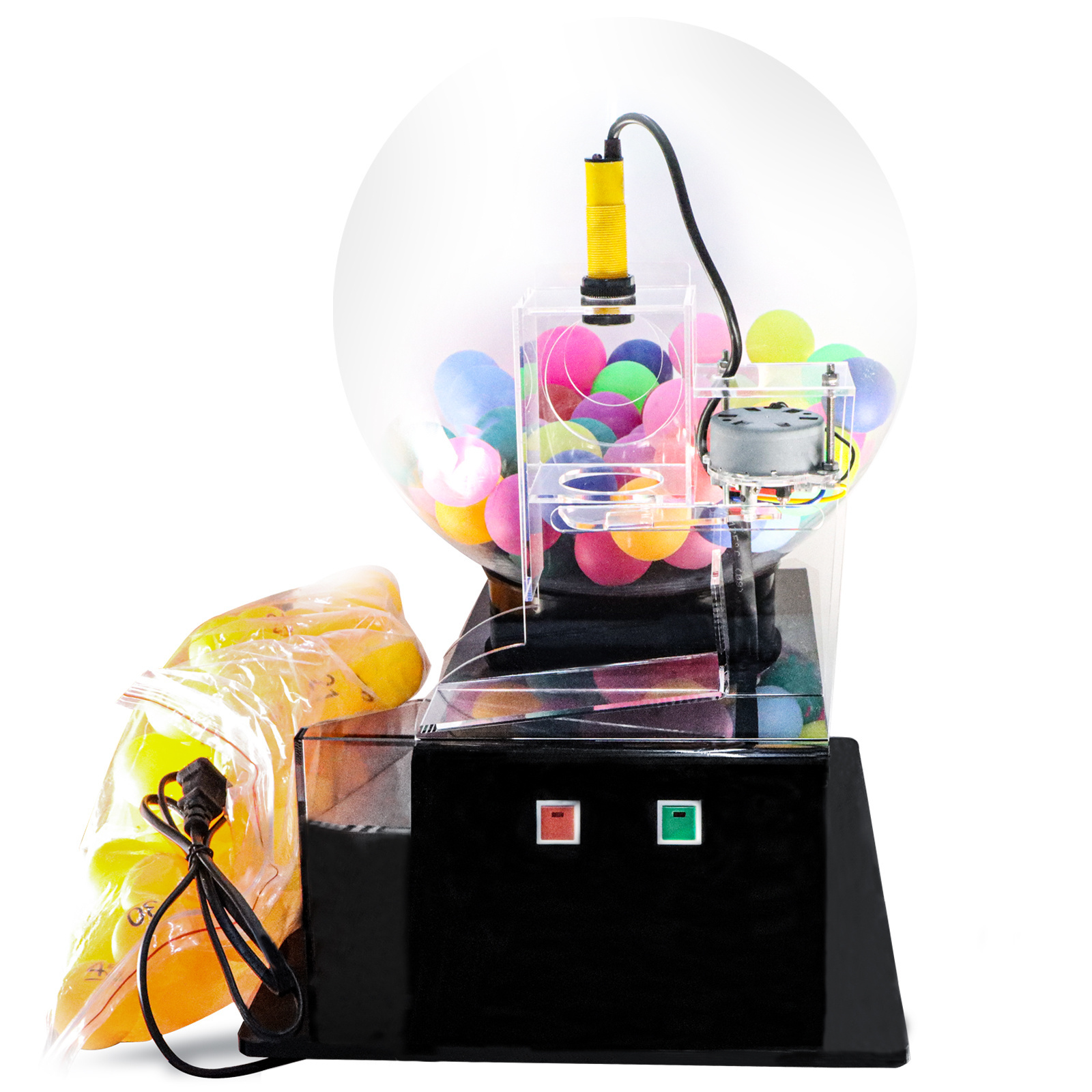 Lucky Dip Electric Acrylic Lottery Machine Automatic Bingo Cage Transparent Acrylic Lotto Machine Lucky Game Playing Machine