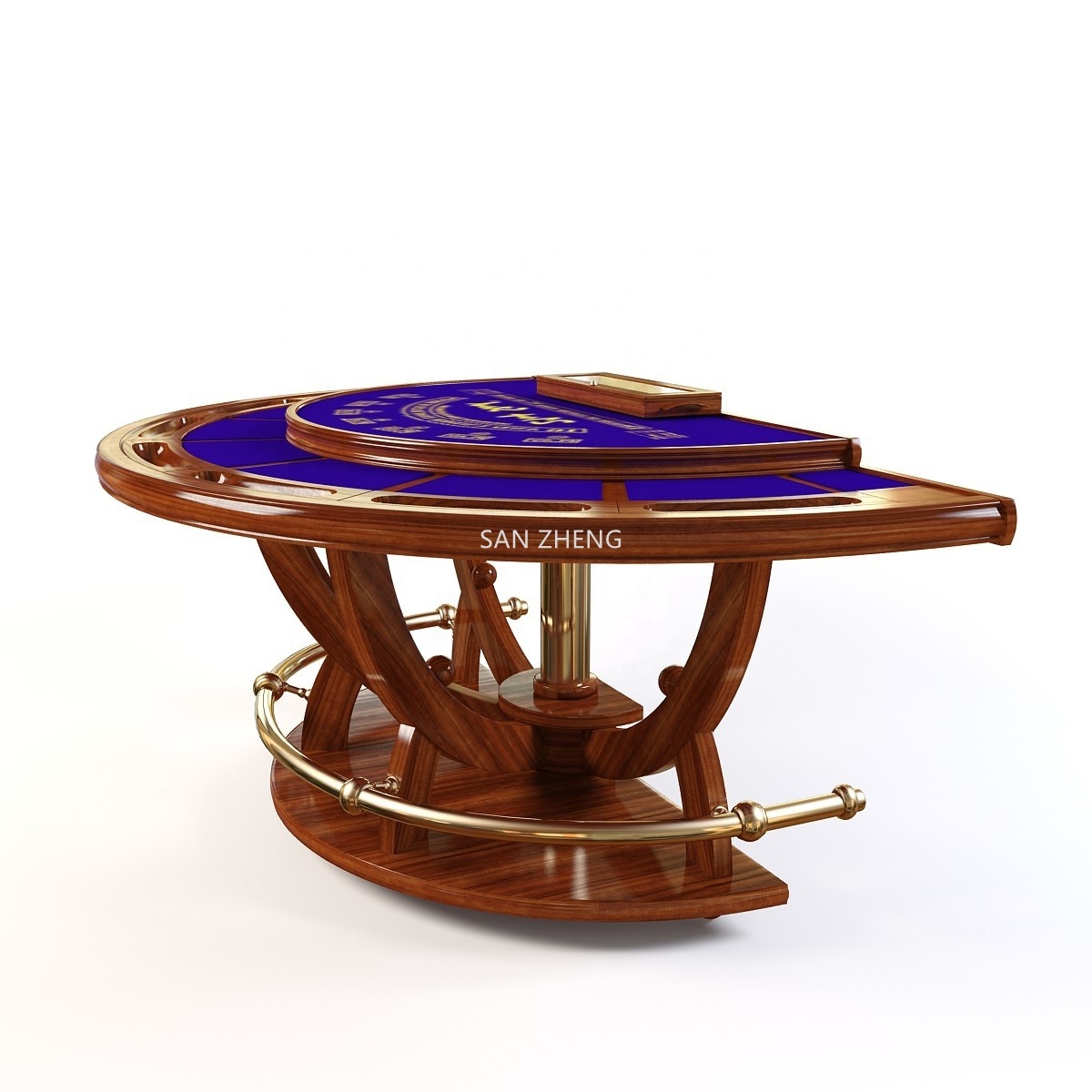 Luxury Texas Hold 'em Poker Table Blackjack solid wood Table Casino Gaming Club cloth and size  Can be customized