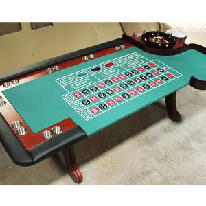 Poker Deluxe Casino Grade Heavy Duty Professional Poker Table with Roulette Wheel for Poker Game