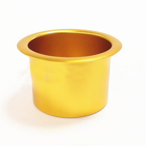 Furniture Accessories Table Golden Cup Holders  Aluminum Golden Cup Holders for car/sofa/poker table