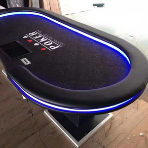 High Quality Casino Tables Poker Table Luxury Leather Poker Table Top-end Design