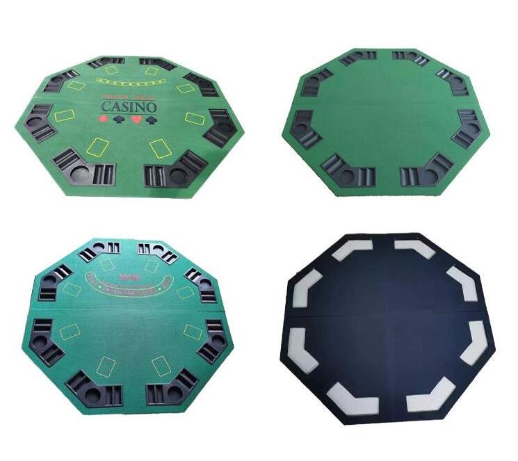 48 inch Octagonal Customized Poker Table Convenient Cheap Custom 8 Seat Poker Table Foldable for Sale