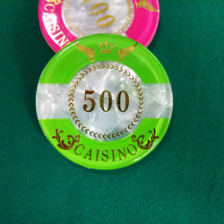 Royal Flush Poker Chips Rectangle Value Casino Chips Texas Hold'em Poker Wholesale Acrylic Poker Chips