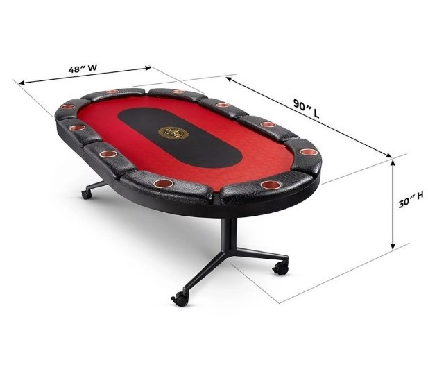 custom high quality  folding poker table 10 players poker table