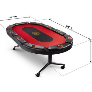 custom high quality  folding poker table 10 players poker table