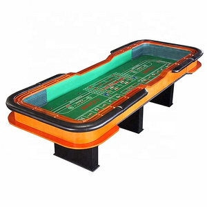 Exquisite Design Craps Table 96 INCH Casino Professional Craps Poker Table with Dice Rubber on Both Ends