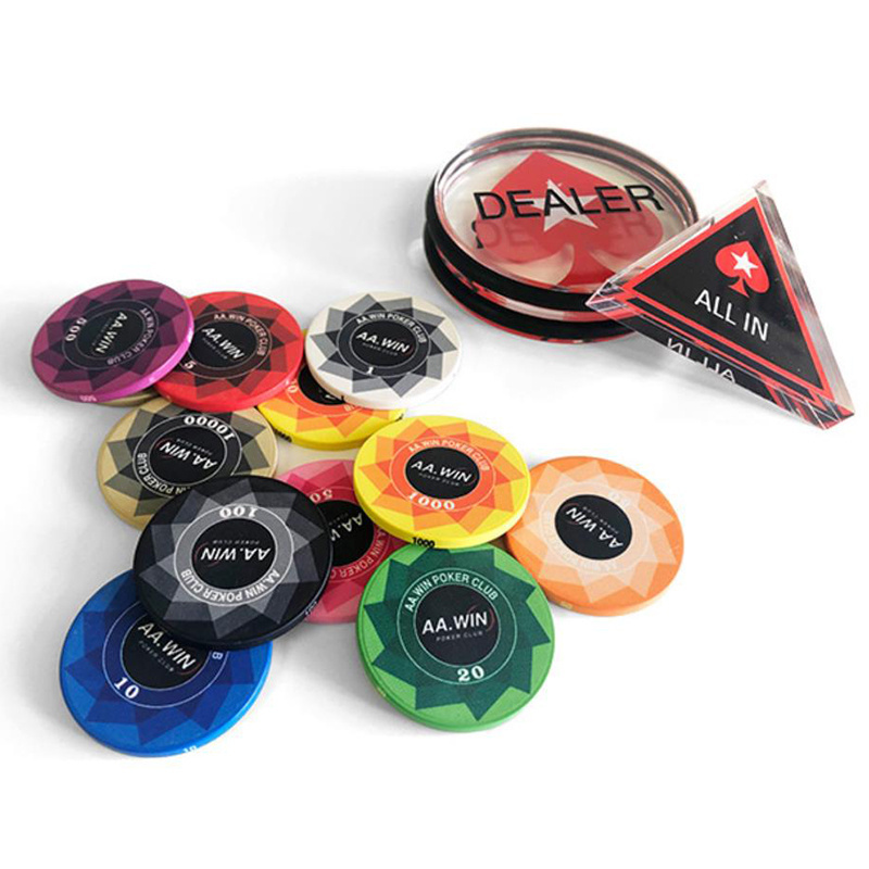 EPT/WPT Chips Professional Ceramic Poker Chips Customize Made Poker Token with Custom Service