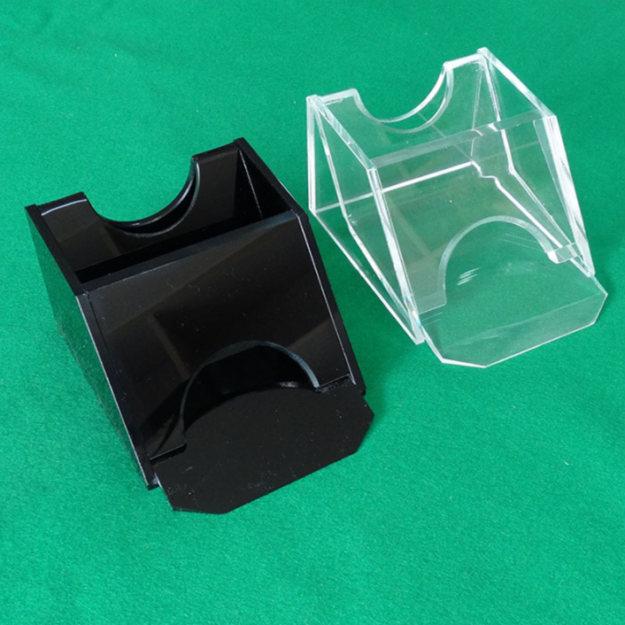 Poker Accessory One Deck Acrylic Black or Transparent Manual Card Shoe