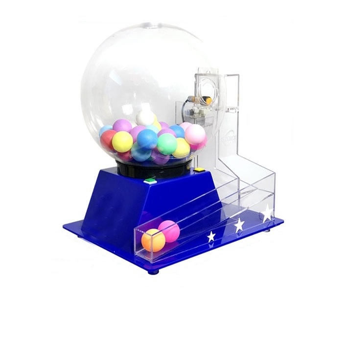 Blue Design Automatic Lottery Machine With 60,100 balls Lucky Dip Lotto Game Machine Lucky Game Machine