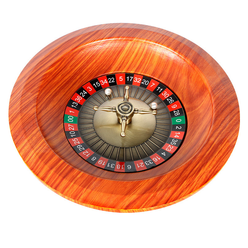 12inch  Casino Solid Wooden Roulette Wheel Gambling Deluxe Roulette Wheel