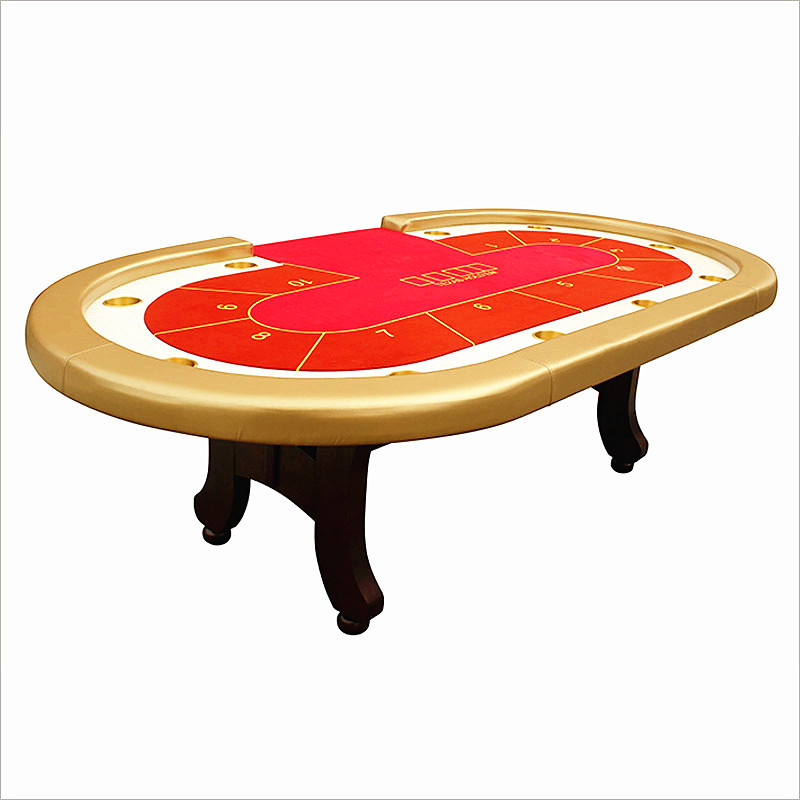 Customized Deluxe Gambling Table Good Quality Good Touch Feeling Poker Table for Board Game