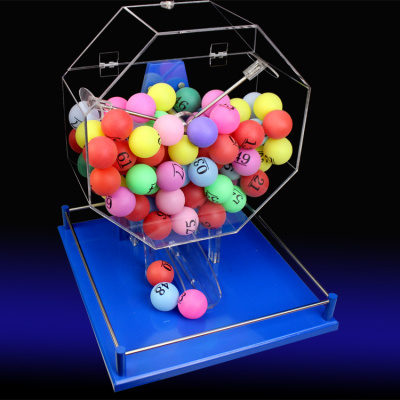 Acrylic Bingo Cage Transparent Manual Ernie Lottery Machine with Color Balls Draw Machine Lucky Dip Lucky Draw Box lucky draw