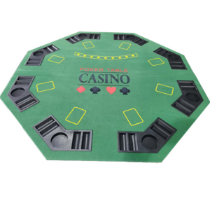 48 inch Octagonal Customized Poker Table Convenient Cheap Custom 8 Seat Poker Table Foldable for Sale