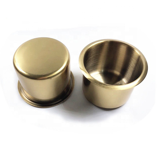 Furniture Accessories Table Golden Cup Holders  Aluminum Golden Cup Holders for car/sofa/poker table