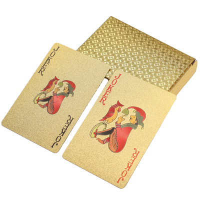 Plastic Playing Cards Golden Poker Custom Printing Poker Waterproof Playing Card