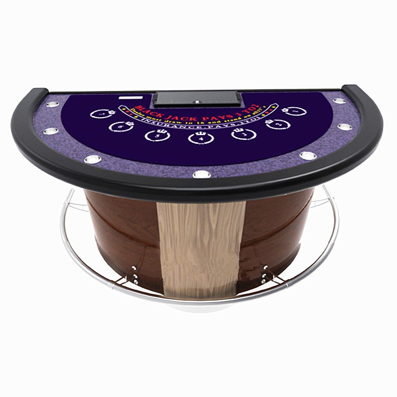 Luxurious Casino Poker Table with USB Blackjack Customized Gambling Table Top Luxurious Poker Table