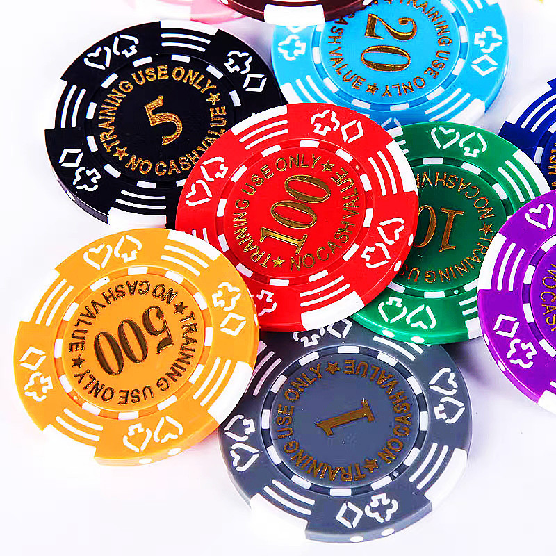 New design ABS poker chip 11.5 gram Double Pok Flower Las Vegas Casino Poker Chip Baccarat Chip Coin custom Token