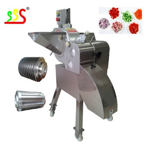 SSS Food Commercial Electric Vegetable Dicing Machine Apple Carrot Potato Onion Granule Slice Cube Cutting Machine