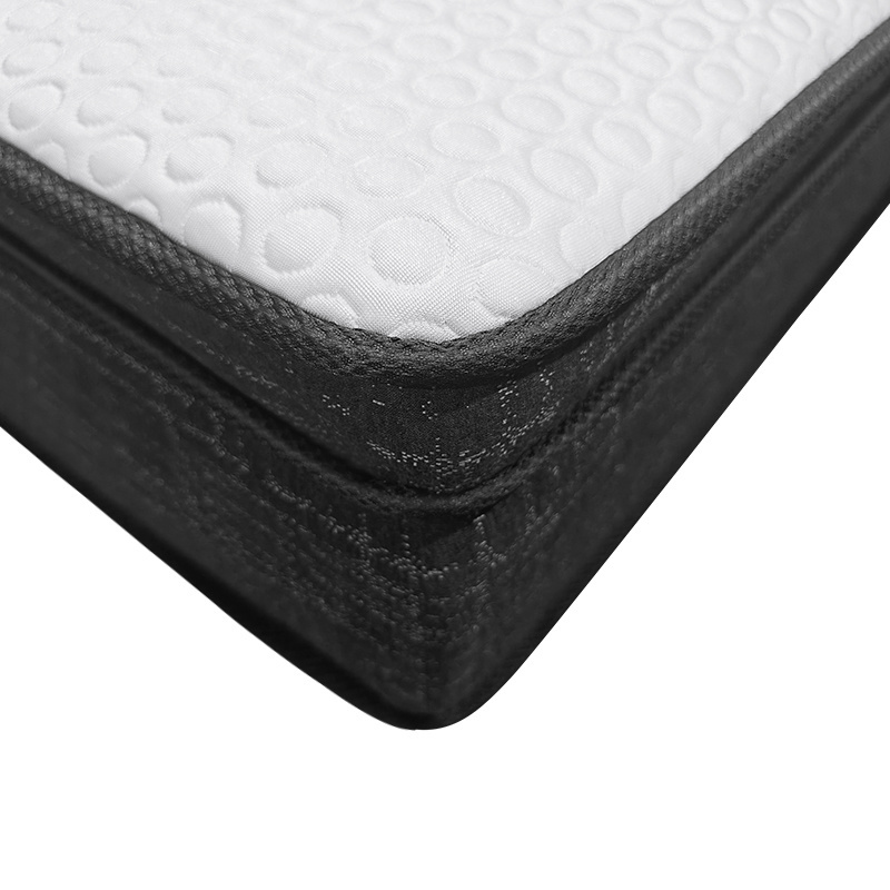 Fireproof UK Standard pillow top pocket spring mattress Comfort Bamboo Fiber Quilting Full Twin Size 12 Inch Cool Gel foam