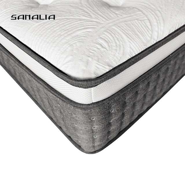 2023 Super Soft Memory Foam Plush Pocket Spring Tencel fabric Vacuum Compressed Mattress