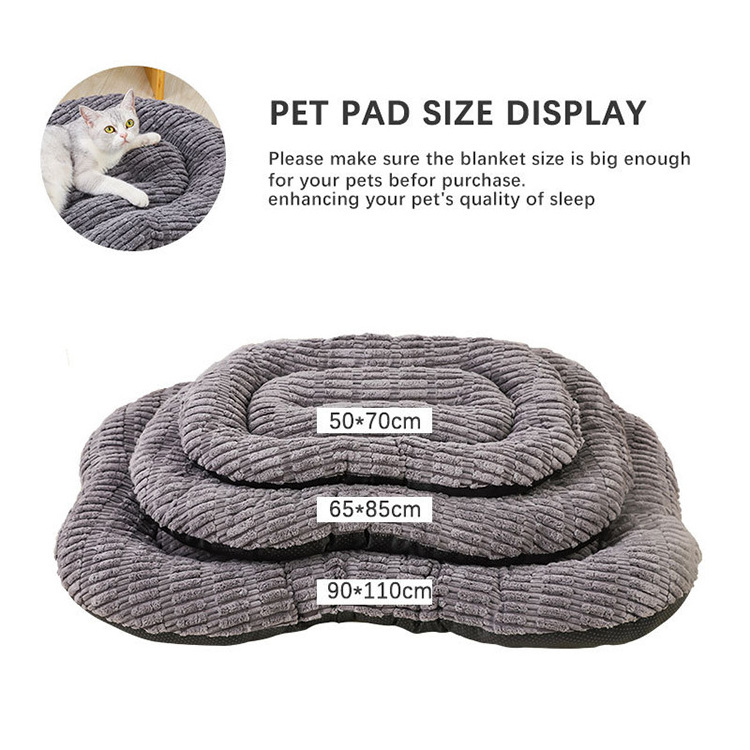 Pet Kennel Pad Flat Puppy Mattress Cat Kitten Cushion Cozy Sleeping Anti-Slip Dog Crate Pad Dog Bed Mat